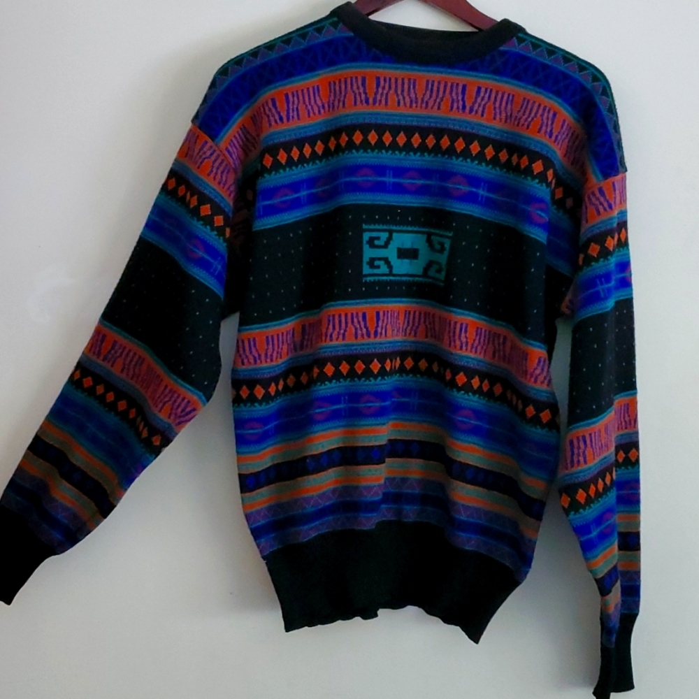 Men's Vintage ski sweater by Meister Size L